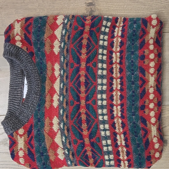 Giorgio di Firenze Mens Sweater Made In ITALY multicolor Sz Large - Picture 2 of 7